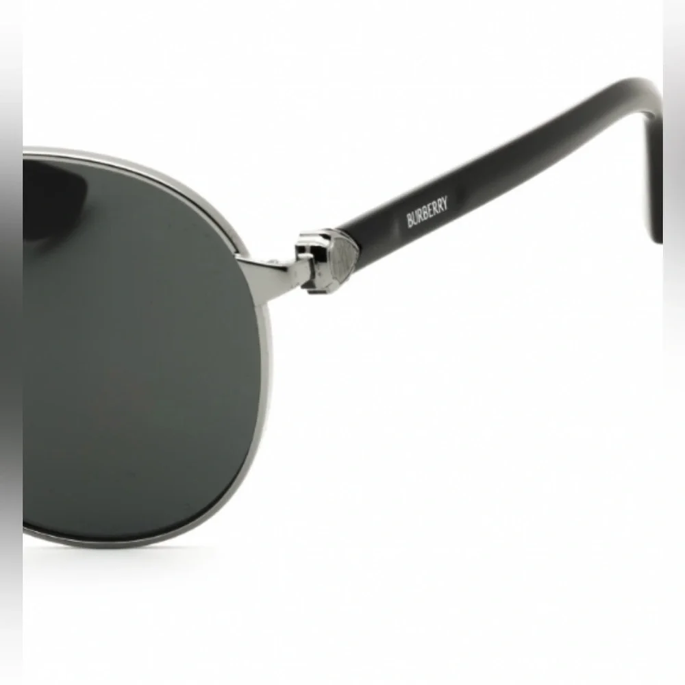 Burberry Gun Metal Aviator Sunglasses (NWT)